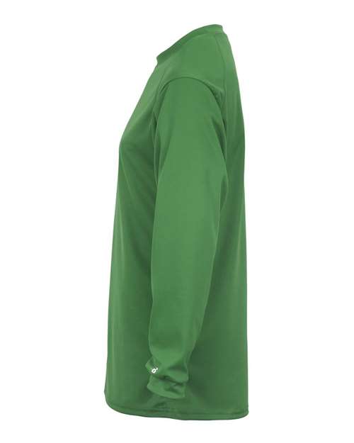 Badger 4104 Unisex B-Core Long Sleeve T-Shirt - Kelly - side