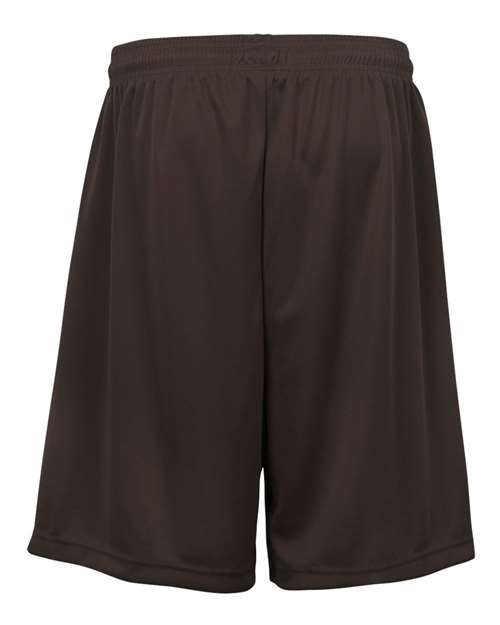 Badger 4109 Men's B-Core 9" Shorts - Brown - back