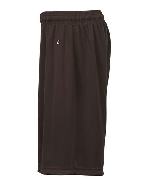 Badger 4109 Men's B-Core 9" Shorts - Brown - side
