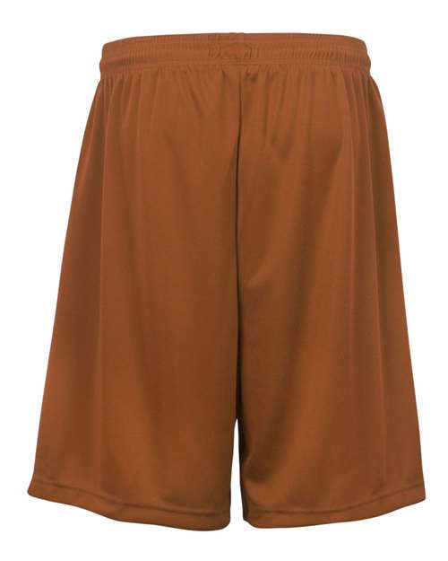 Badger 4109 Men's B-Core 9" Shorts - Texas Orange - back