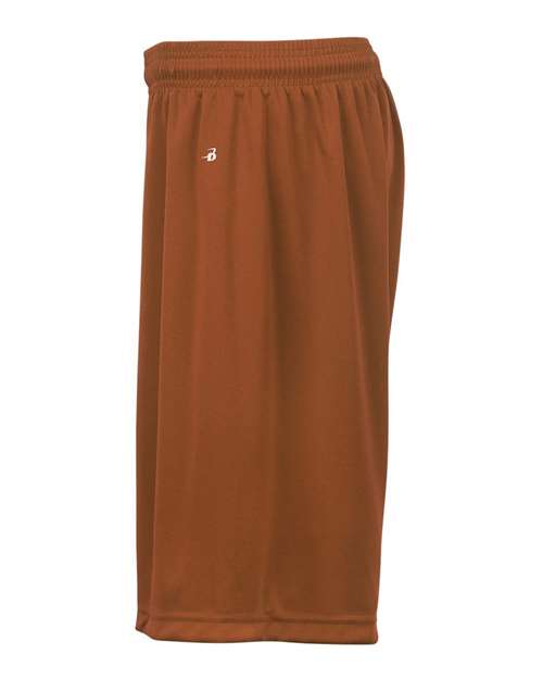 Badger 4109 Men's B-Core 9" Shorts - Texas Orange - side