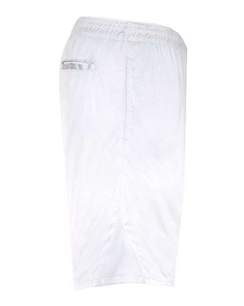 Badger 4110 Men's BT5 9" Inseam Trainer Shorts - White - side