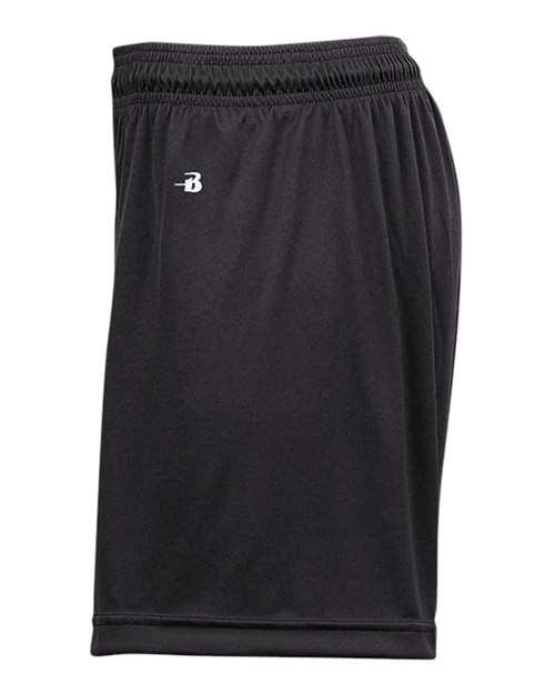 Badger 4116 Women's B-Core 5" Inseam Shorts - Black - side