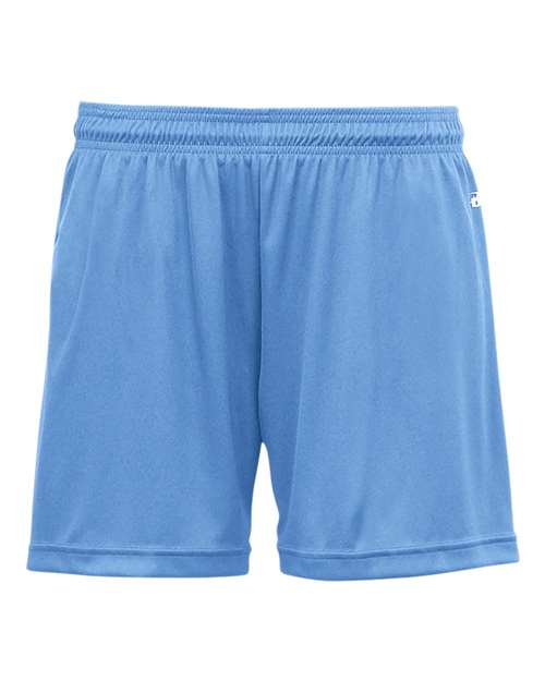 Badger 4116 Women's B-Core 5" Inseam Shorts - Columbia Blue - front