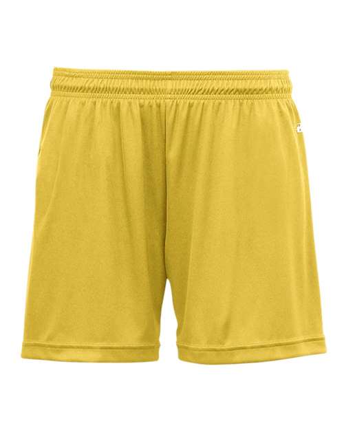 Badger 4116 Women's B-Core 5" Inseam Shorts - Gold - front