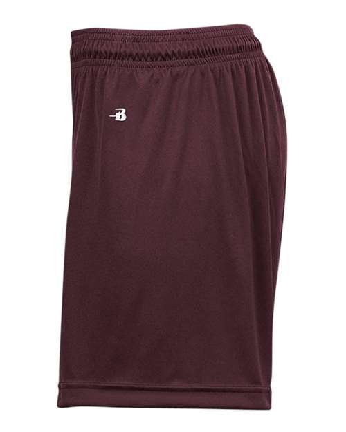 Badger 4116 Women's B-Core 5" Inseam Shorts - Maroon - side