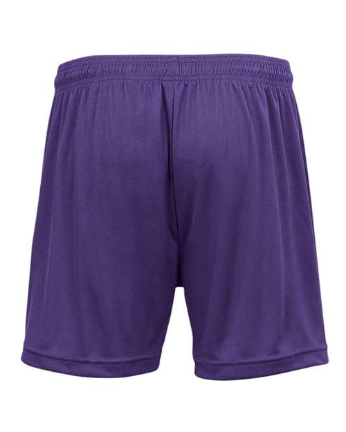 Badger 4116 Women's B-Core 5" Inseam Shorts - Purple - back