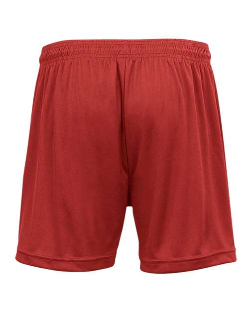 Badger 4116 Women's B-Core 5" Inseam Shorts - Red - back