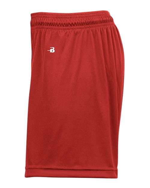 Badger 4116 Women's B-Core 5" Inseam Shorts - Red - side