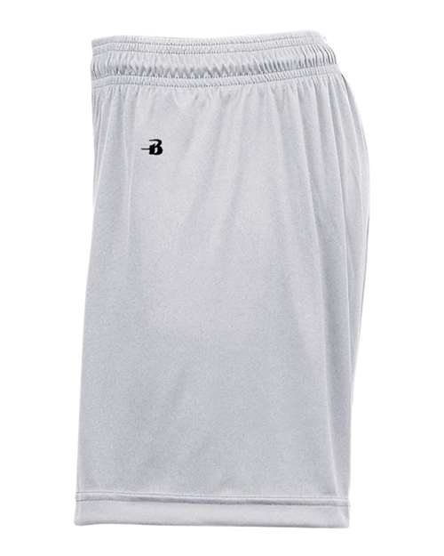 Badger 4116 Women's B-Core 5" Inseam Shorts - Silver - side