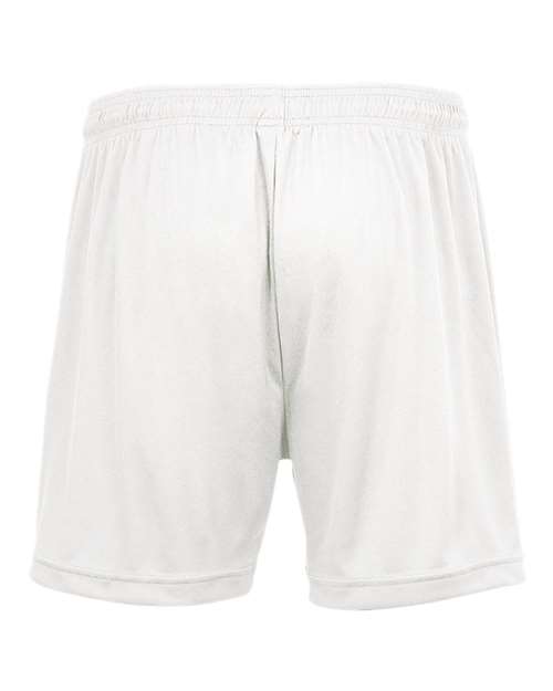 Badger 4116 Women's B-Core 5" Inseam Shorts - White - back