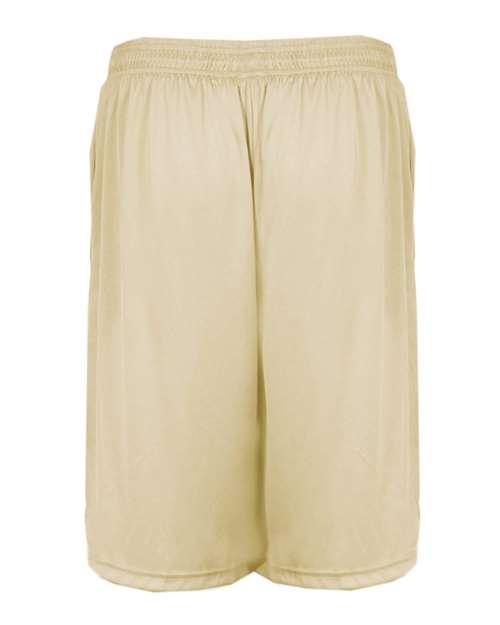 Badger 4119 Men's B-Core 10" Shorts with Pockets - Vegas Gold - back