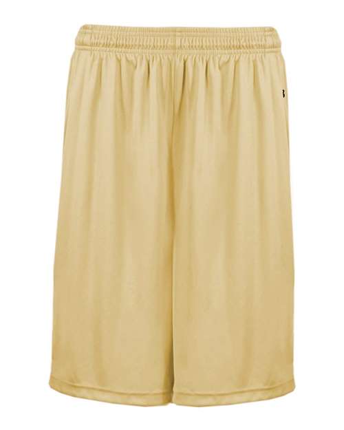 Badger 4119 Men's B-Core 10" Shorts with Pockets - Vegas Gold - front