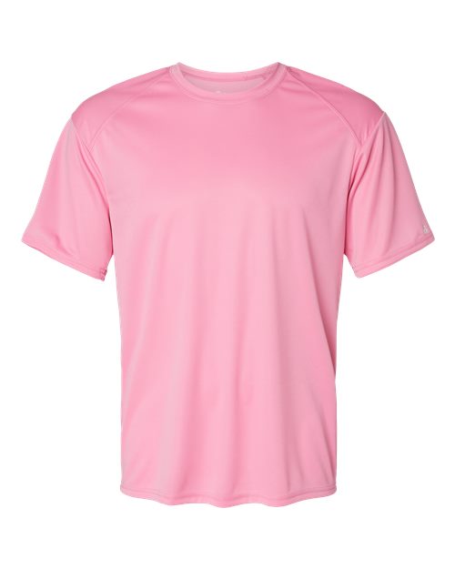 Badger 4120 Men's B-Core Sport Shoulders T-Shirt - Pink - front