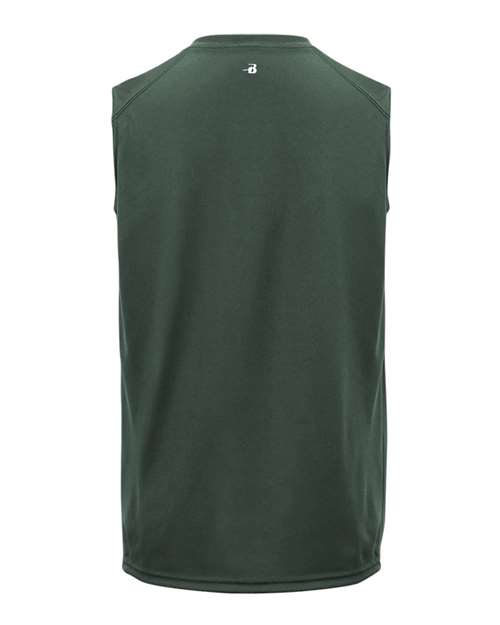 Badger 4130 Men's B-Core Sleeveless T-Shirt - Forest - back