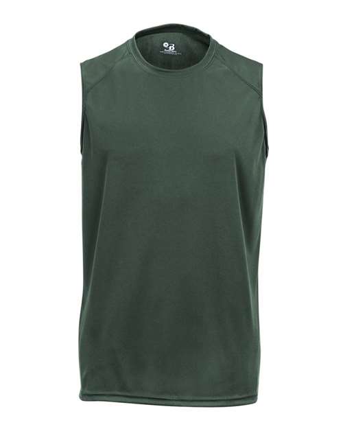 Badger 4130 Men's B-Core Sleeveless T-Shirt - Forest - front