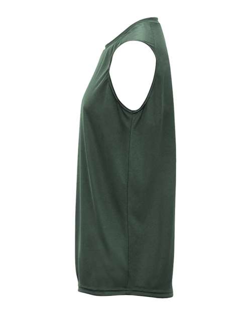 Badger 4130 Men's B-Core Sleeveless T-Shirt - Forest - side