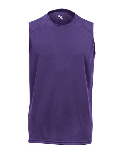 Badger 4130 Men's B-Core Sleeveless T-Shirt - Purple - front