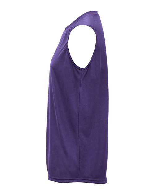 Badger 4130 Men's B-Core Sleeveless T-Shirt - Purple - side