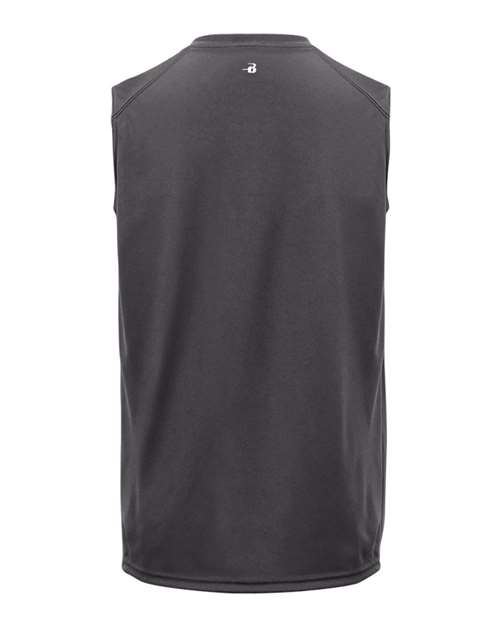 Badger 4130 Men's B-Core Sleeveless T-Shirt - Graphite - back