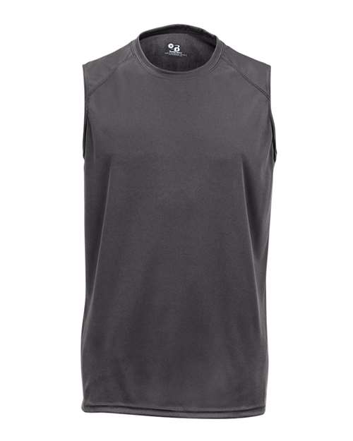Badger 4130 Men's B-Core Sleeveless T-Shirt - Graphite - front