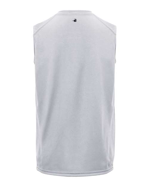 Badger 4130 Men's B-Core Sleeveless T-Shirt - Silver - back