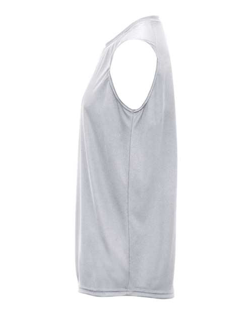 Badger 4130 Men's B-Core Sleeveless T-Shirt - Silver - side
