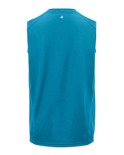 Badger 4130 Men's B-Core Sleeveless T-Shirt - Electric Blue - back