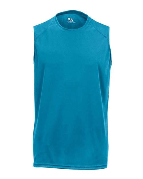 Badger 4130 Men's B-Core Sleeveless T-Shirt - Electric Blue - front