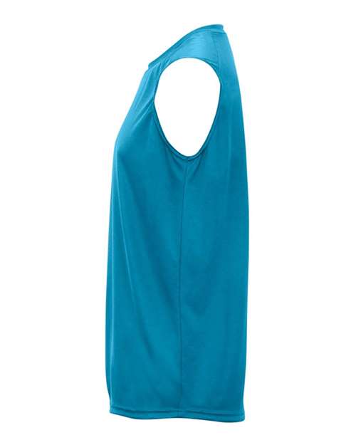 Badger 4130 Men's B-Core Sleeveless T-Shirt - Electric Blue - side