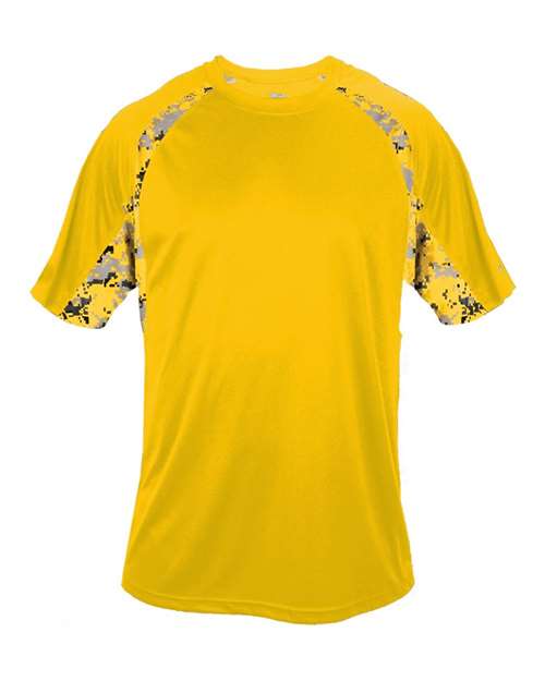 Badger 4140 Men's Hook Digital T-Shirt - Gold/ Gold - front