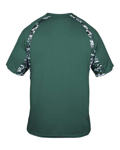 Badger 4140 Men's Hook Digital T-Shirt - Forest/ Forest - back