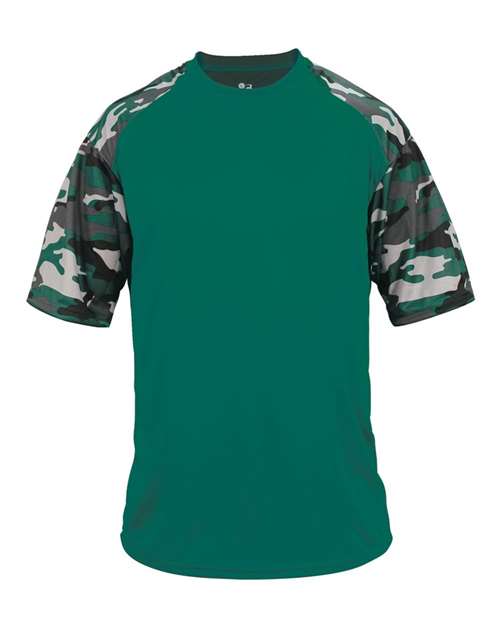 Badger 4141 Men's Camo Sport T-Shirt - Forest/ Forest Camo - front