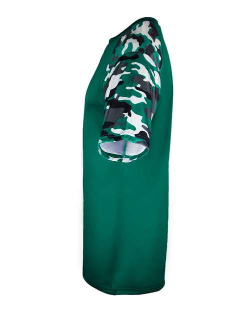Badger 4141 Men's Camo Sport T-Shirt - Forest/ Forest Camo - side