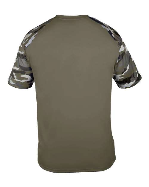 Badger 4141 Men's Camo Sport T-Shirt - OD Green/ OD Green Camo - back