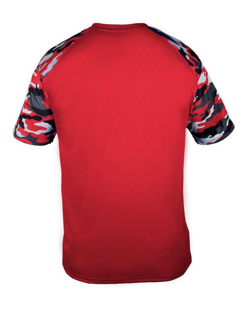 Badger 4141 Men's Camo Sport T-Shirt - Red/ Red Camo - back