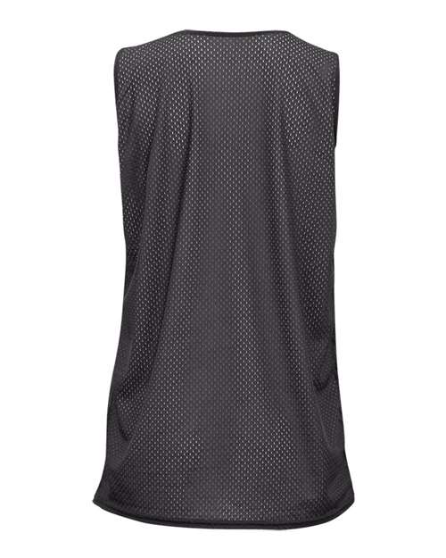 Badger 8978 Women's Pro Mesh Reversible Tank Top - Graphite/ White - back
