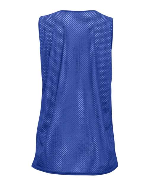 Badger 8978 Women's Pro Mesh Reversible Tank Top - Royal/ White - back