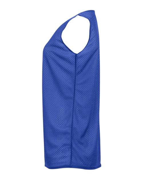 Badger 8978 Women's Pro Mesh Reversible Tank Top - Royal/ White - side