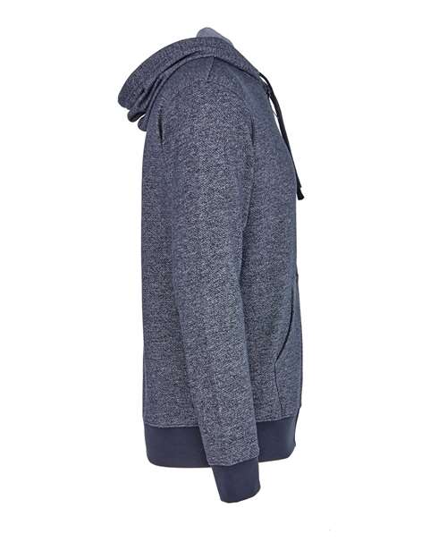 Next Level 9600 Unisex Pacifica Full-Zip Hoodie Sweatshirt - Navy - side