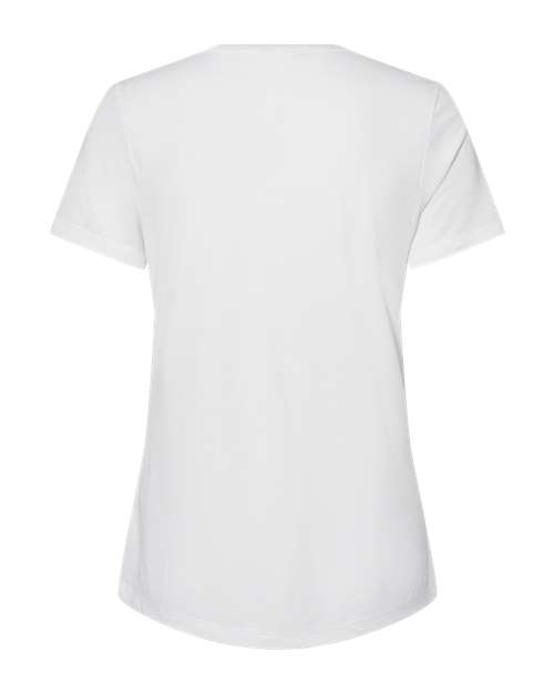 BELLA + CANVAS 6415 Women's Relaxed Triblend V-Neck Tee - Solid White Triblend - back