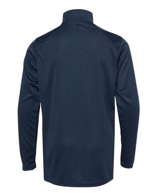 Badger 2102 Youth B-Core Quarter-Zip Pullover - Navy/ Graphite - back