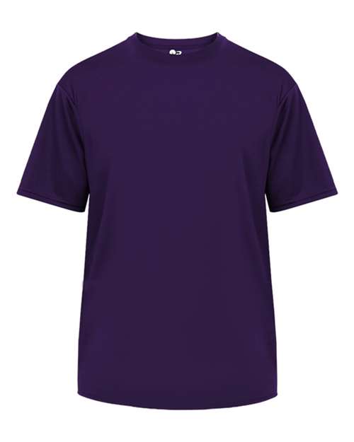 Badger 4820 Men's B-Tech Cotton-Feel T-Shirt - Purple - front