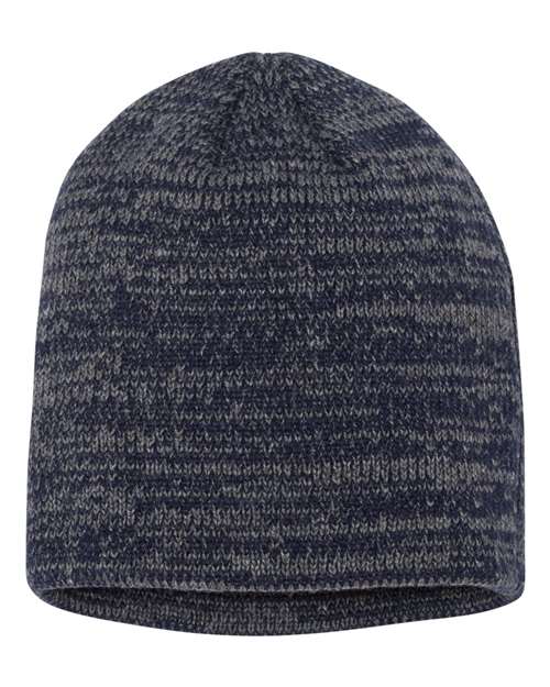 Sportsman SP03 8" Marled Beanie - Navy/ Dark Grey - back