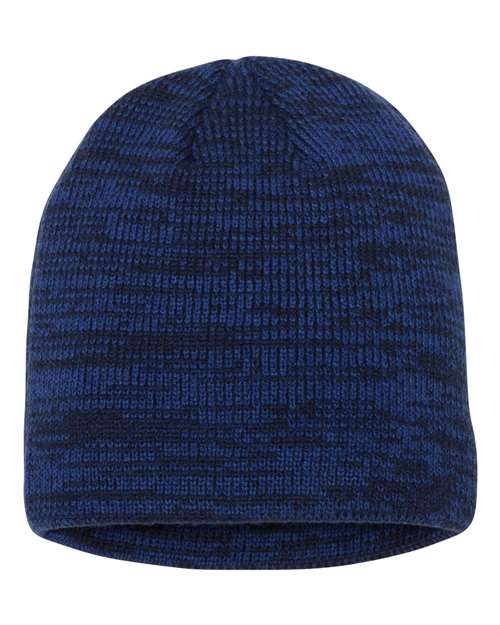 Sportsman SP03 8" Marled Beanie - Royal/ Navy - back