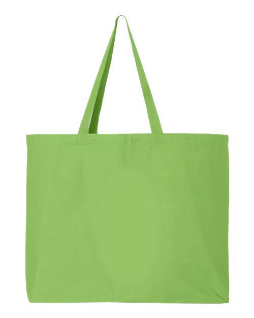 Q-Tees Q600 25L Jumbo Tote - Lime - back