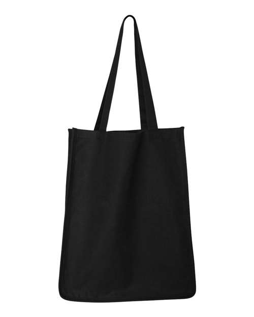 Q-Tees Q125400 27L Jumbo Shopping Bag - Black - back