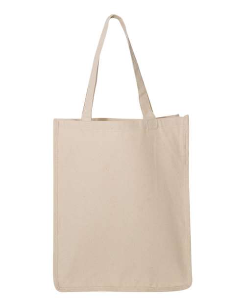 Q-Tees Q125400 27L Jumbo Shopping Bag - Natural - back