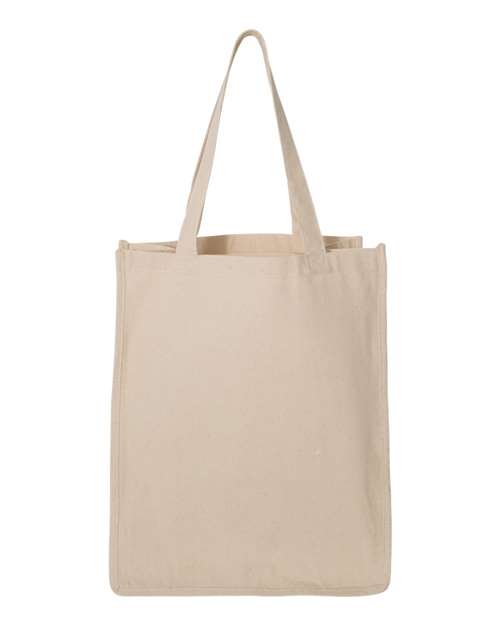 Q-Tees Q125400 27L Jumbo Shopping Bag - Natural - front