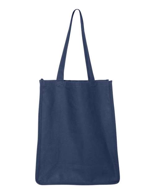 Q-Tees Q125400 27L Jumbo Shopping Bag - Navy - front